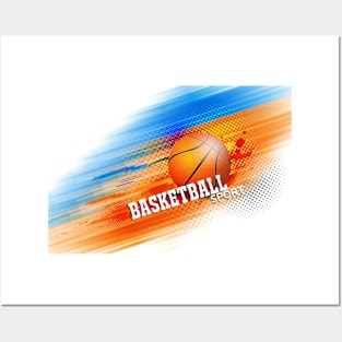 Basketball illustration design Posters and Art